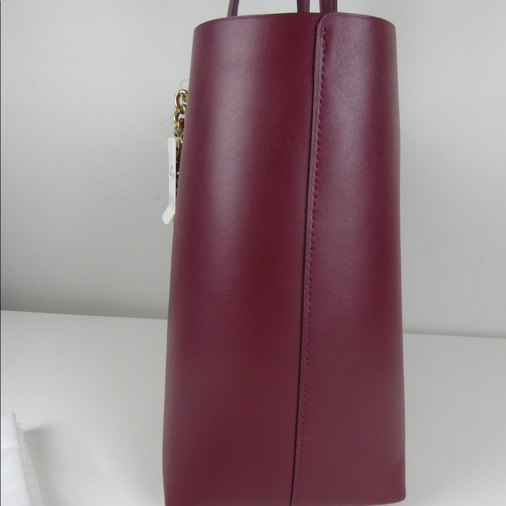 Coach Signature Chain Central Leather Tote Bag NWT - Picture 7 of 10